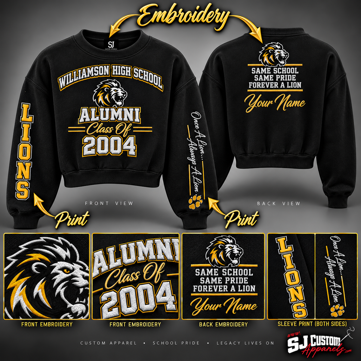 WHS Women Crop Sweatshirt