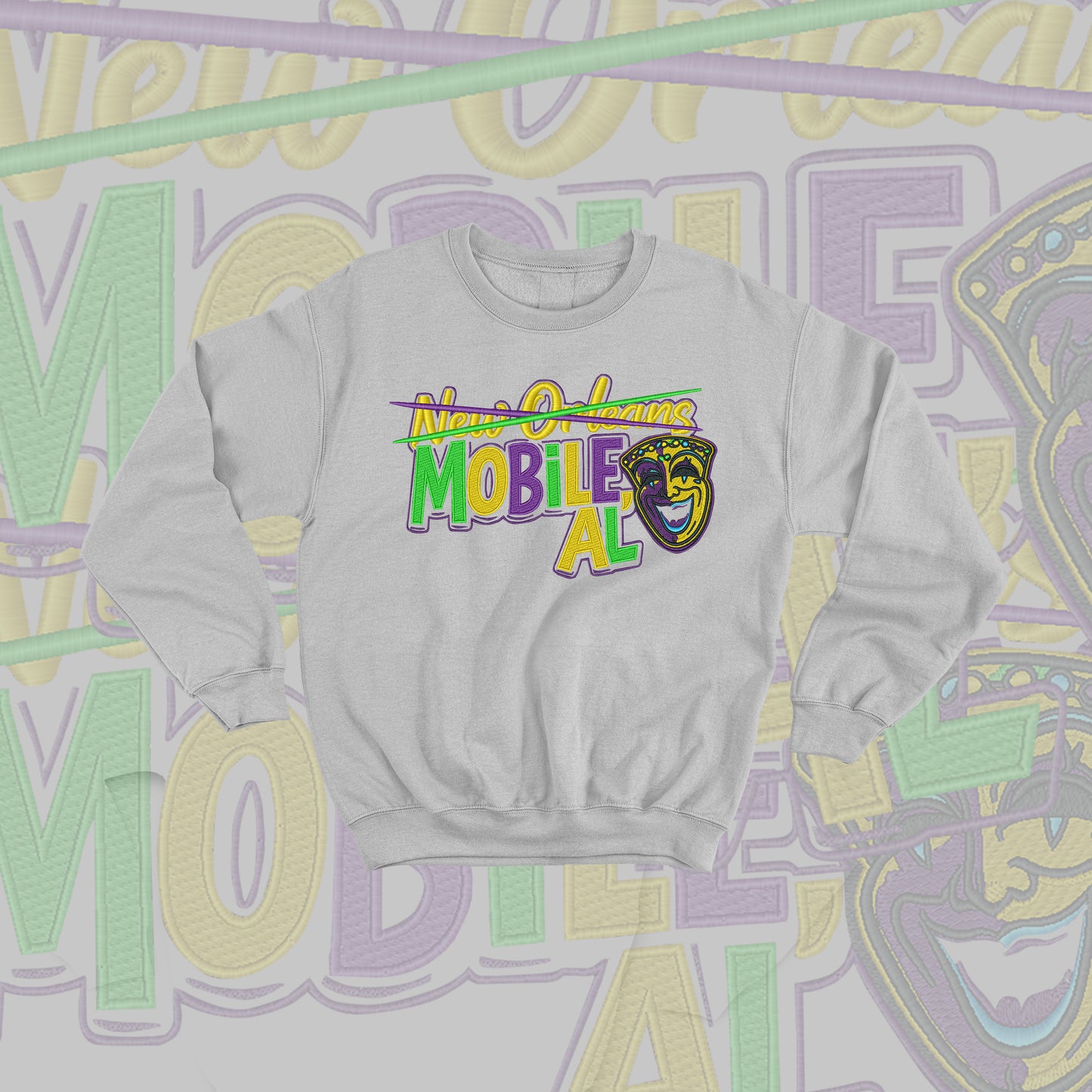 Mobile, Al Started This Embroidered Sweatshirt