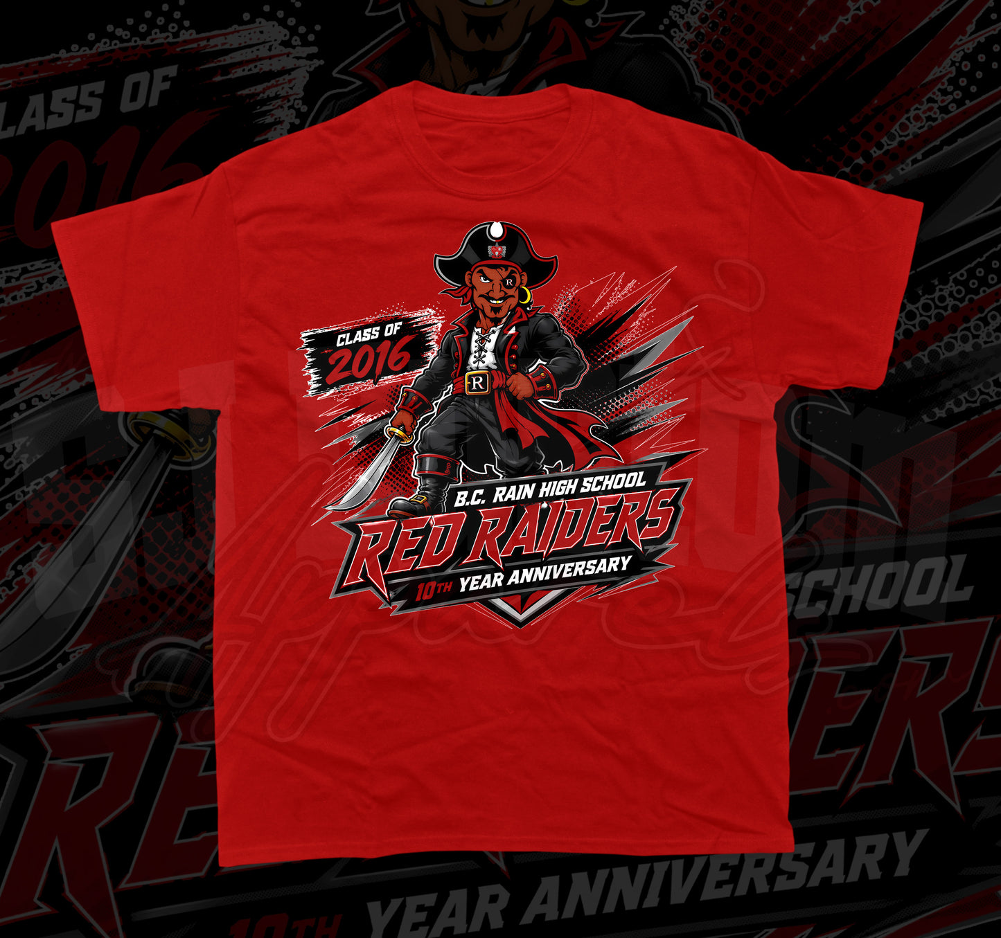 BC Rain Class Of 2016 Black Tshirt