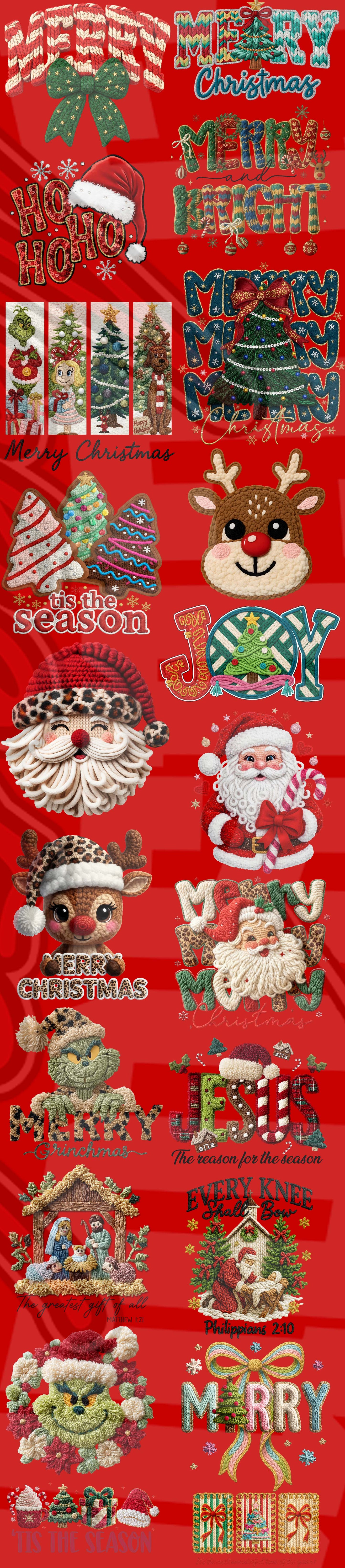 22 x 100 Christmas Premade Gangsheet