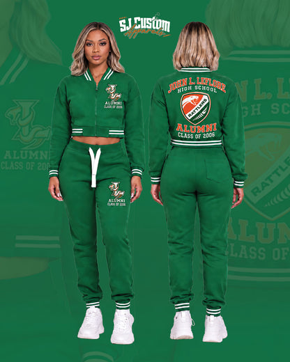 LHS Alumi Women Varsity Crop Top Jacket