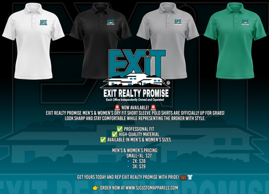 Exit Realty  Men & Women Polo Shirt (Dri Fit)