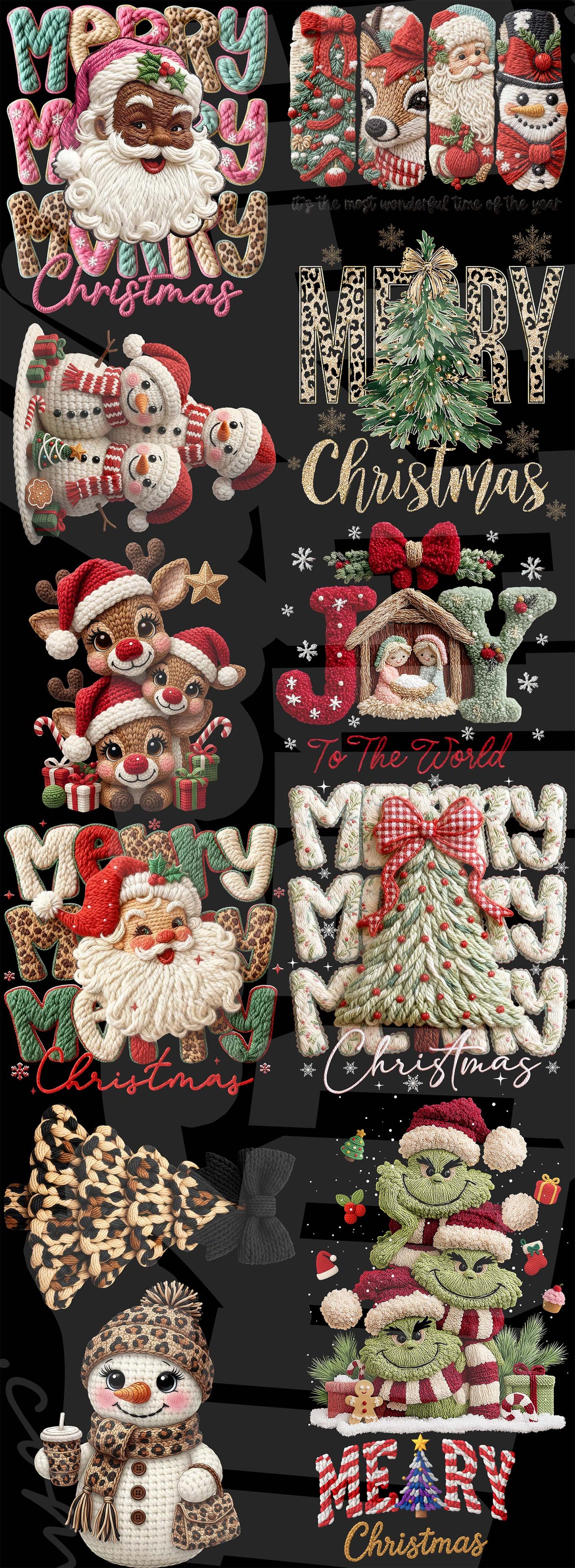 22 x 60 Christmas Premade Gangsheet