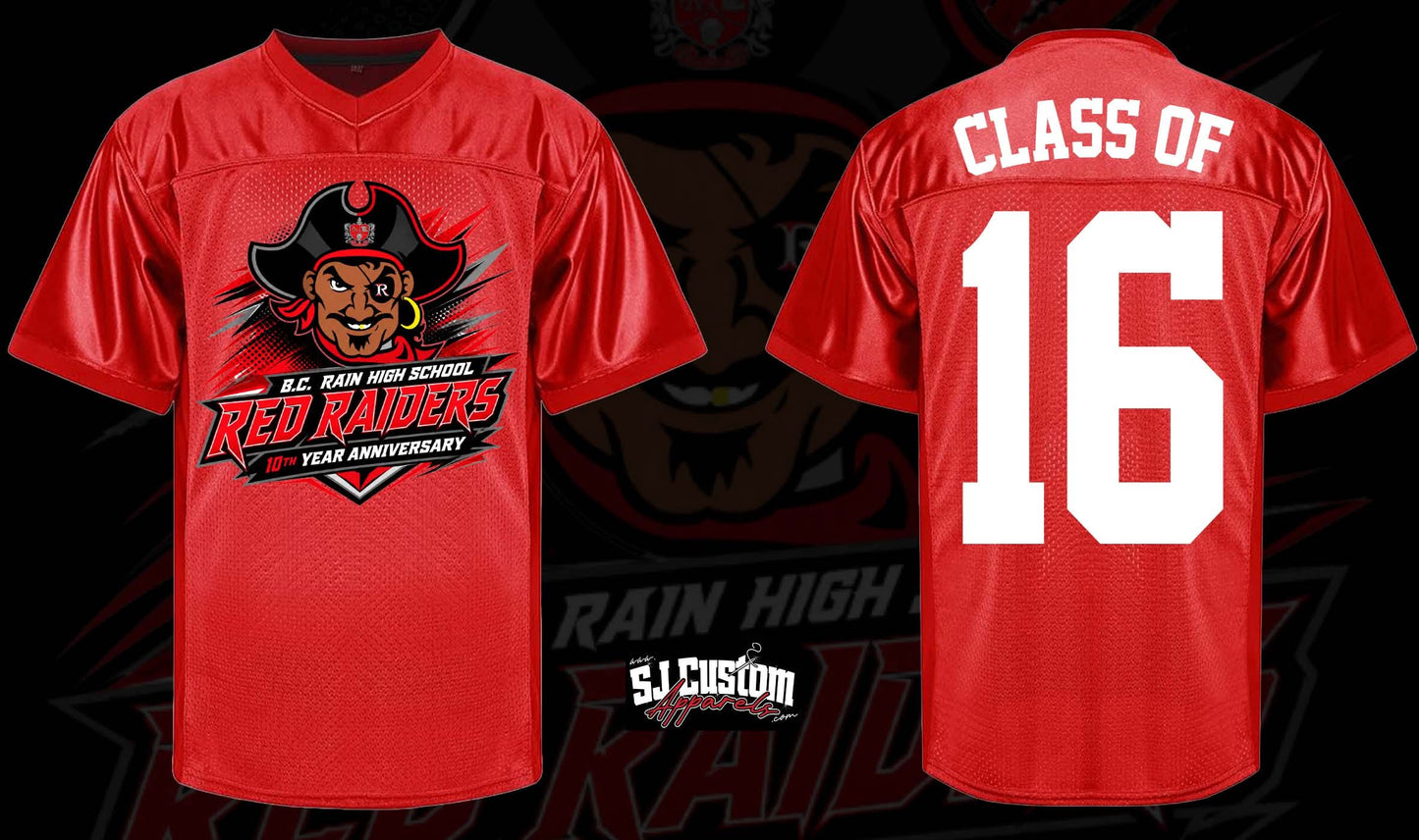 BC Rain Class Of 2016 Red Jersey