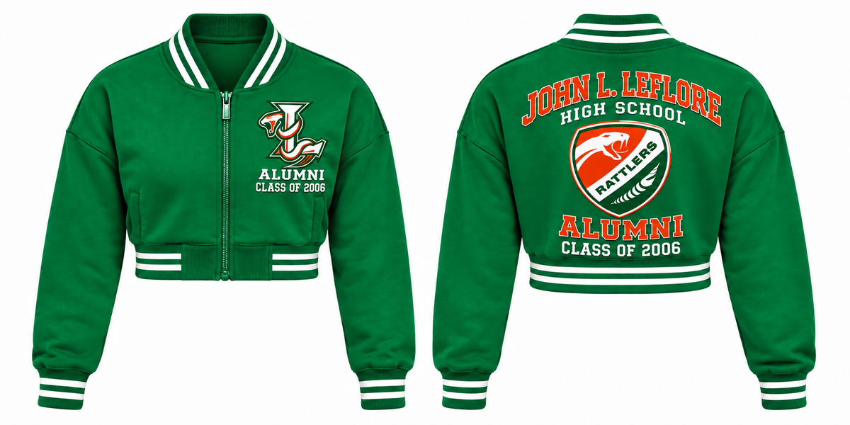 LHS Alumi Women Varsity Crop Top Jacket