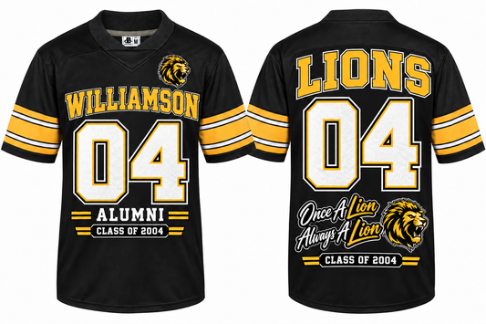 WHS Alumni Football Jersey Black/Gold