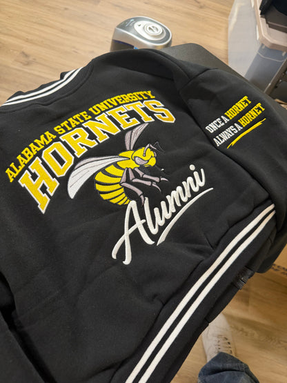 Alabama State University Alumni Women Varsity Crop Top Jacket